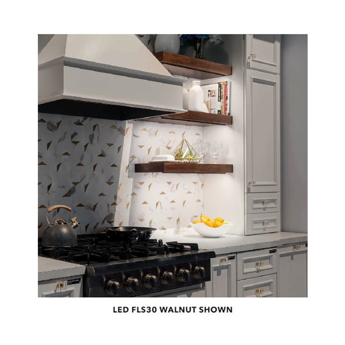 Fabuwood Allure Luna Kona - LED FLS30 WALNUT Kitchen Cabinet