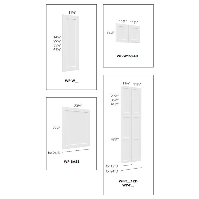 Fabuwood Allure Imperio Dove - WP-T9612D Kitchen Cabinet